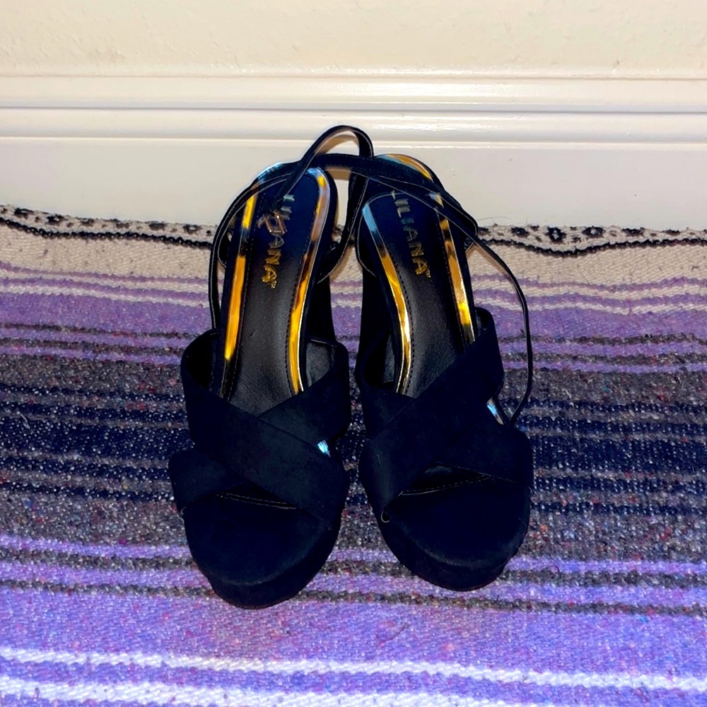 Liliana Black 4 Inch Heels